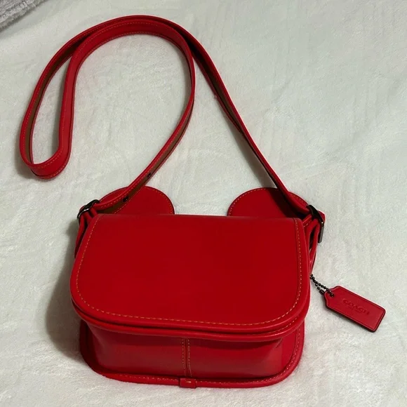 ♥️ ✨Coach Disney X Mickey Ears (New without Tags) Patricia Crossbody Bag♥️ - Picture 4 of 11